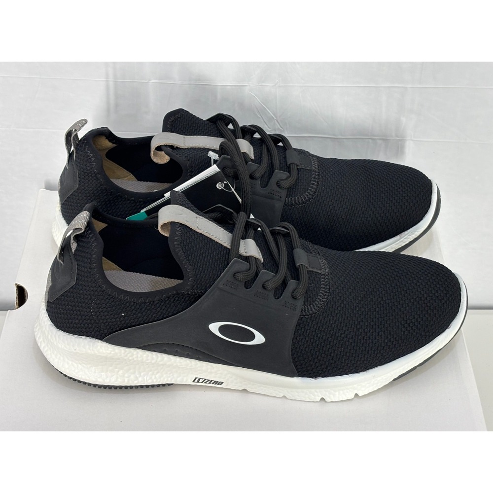 Oakley Dry Sneaker Shoes Mens Jet Black Low Top Lace Up Comfort Size‎ 11 NWB